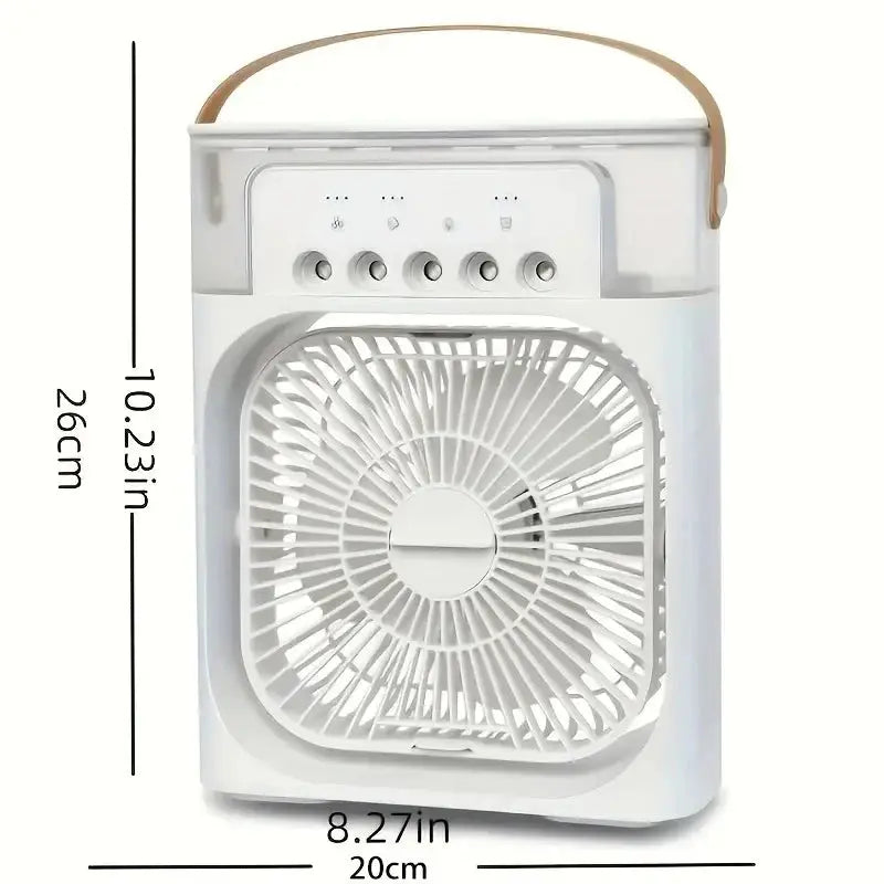 Ventilateur humidificateur portable LED