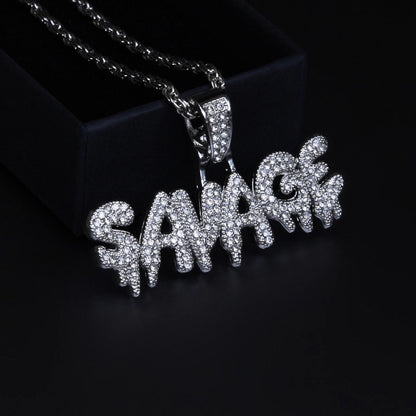 Chaîne pendentif savage