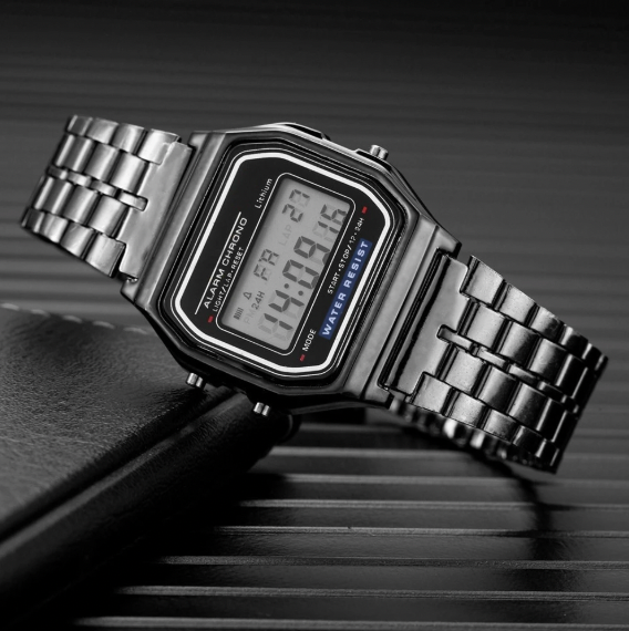 Montre LED Digitale Vintage au design rétro