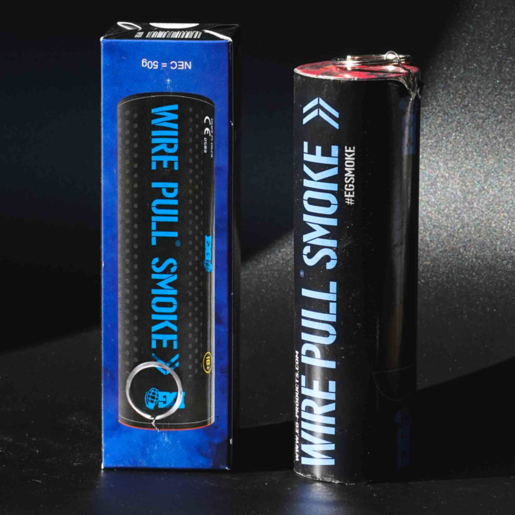 Fumigène coloré Wire Pull Smoke en boîte, idéal pour événements, sport et photos. Créez des effets de fumée spectaculaires pour une ambiance unique.