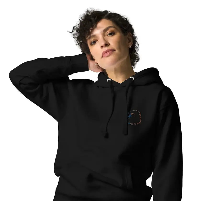Sweat à capuche brodé Eagle