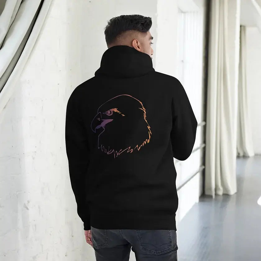 Sweat à capuche brodé Eagle